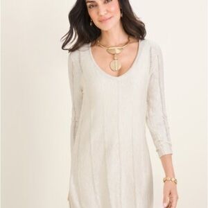 Cream Tunic Sweater